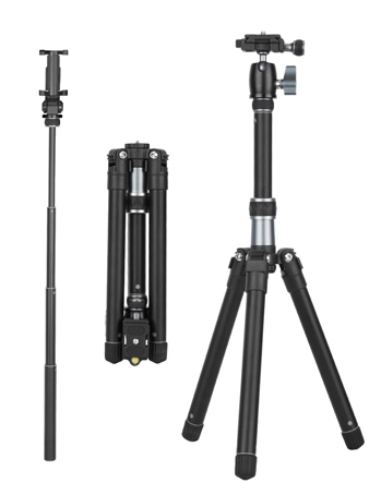 AK-235D New Arrivals Foldable Compact Flexible Travel Accessory Photo Tripod Stand